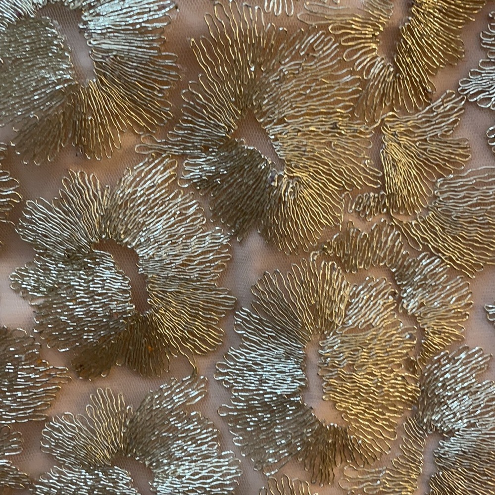 like NEW!!! gold embroidered dress - Picture 2 of 3